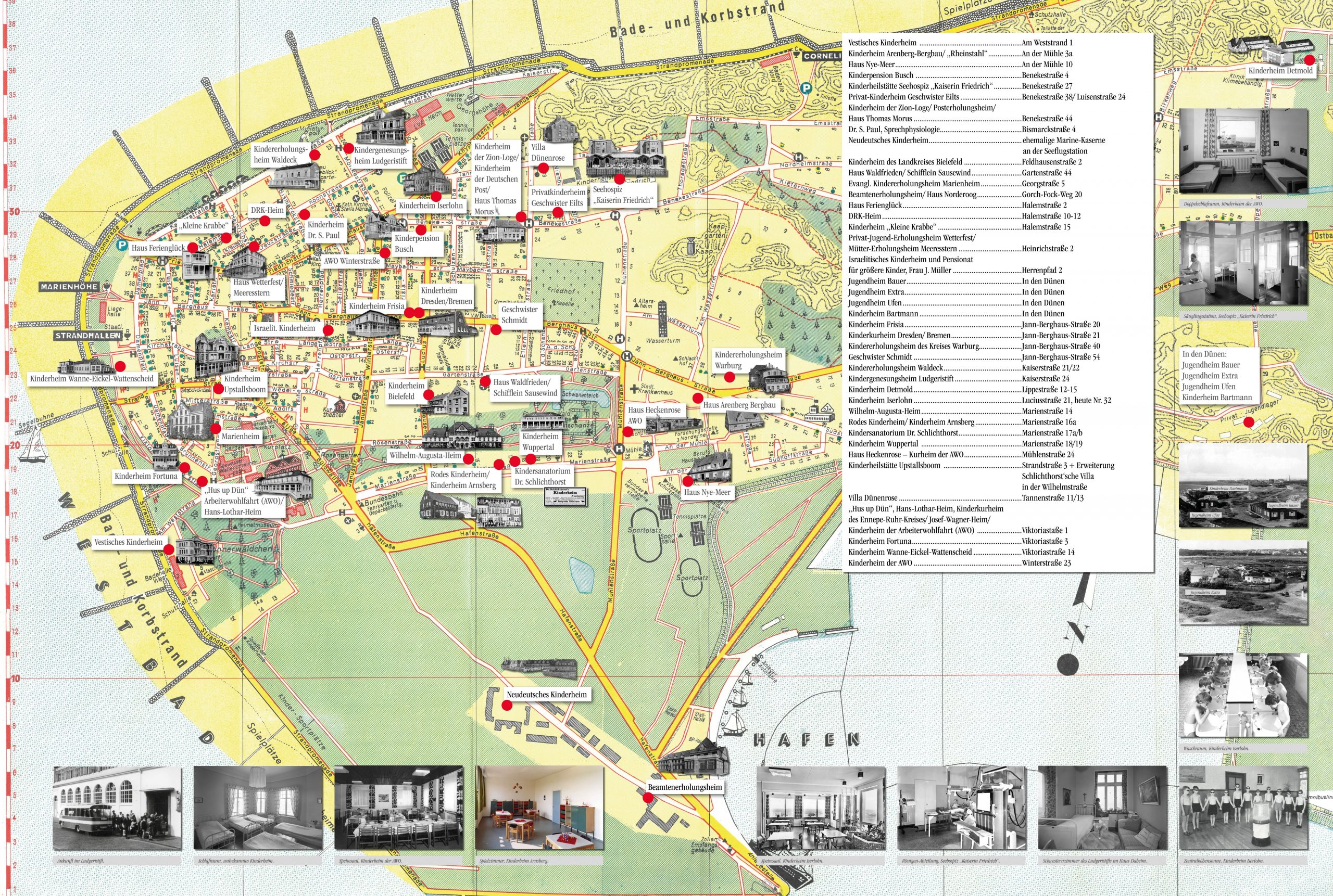 Norderney Heime Karte